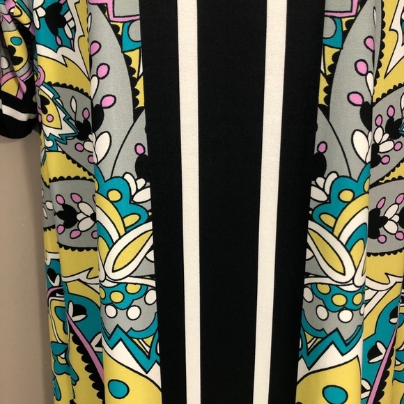 Ashley Stewart Abstract Floral Keyhole Stretch Sheath Dress 20 - Picture 5 of 7